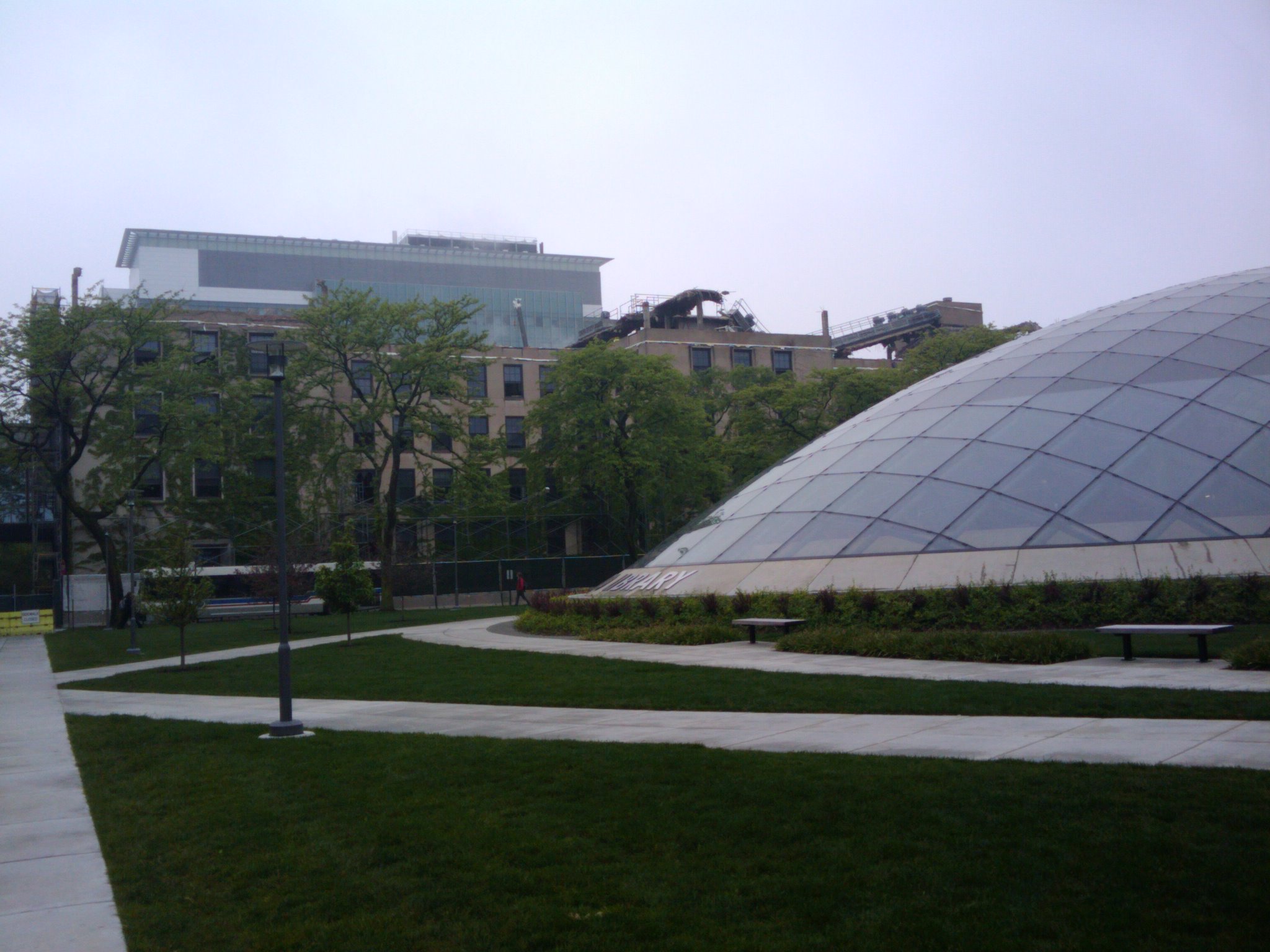 May
                    7th, 2012--front of Resarch Institutes (library in
                    foreground)