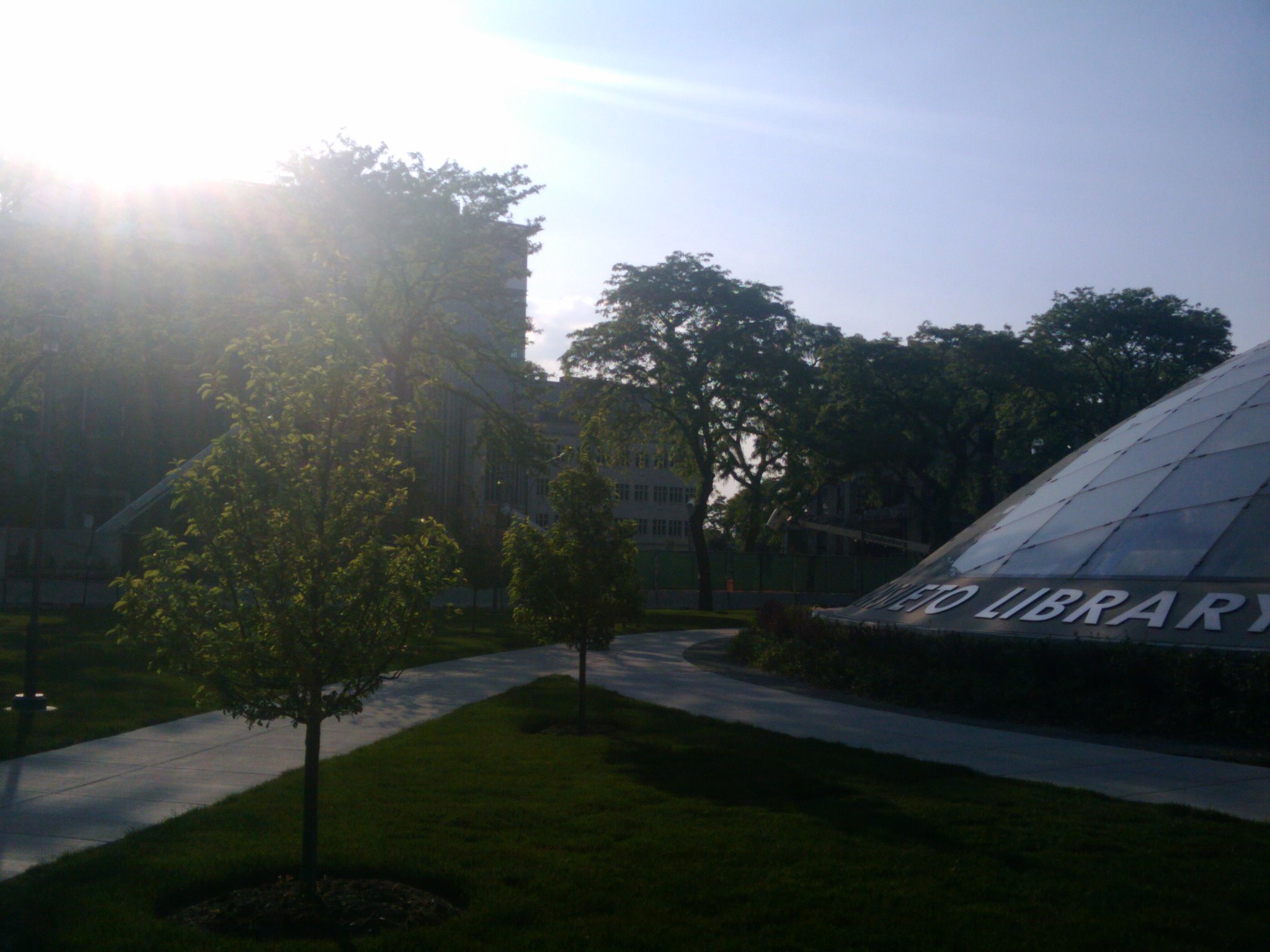May 19,
                    2012 Research Institutes (library in foreground)